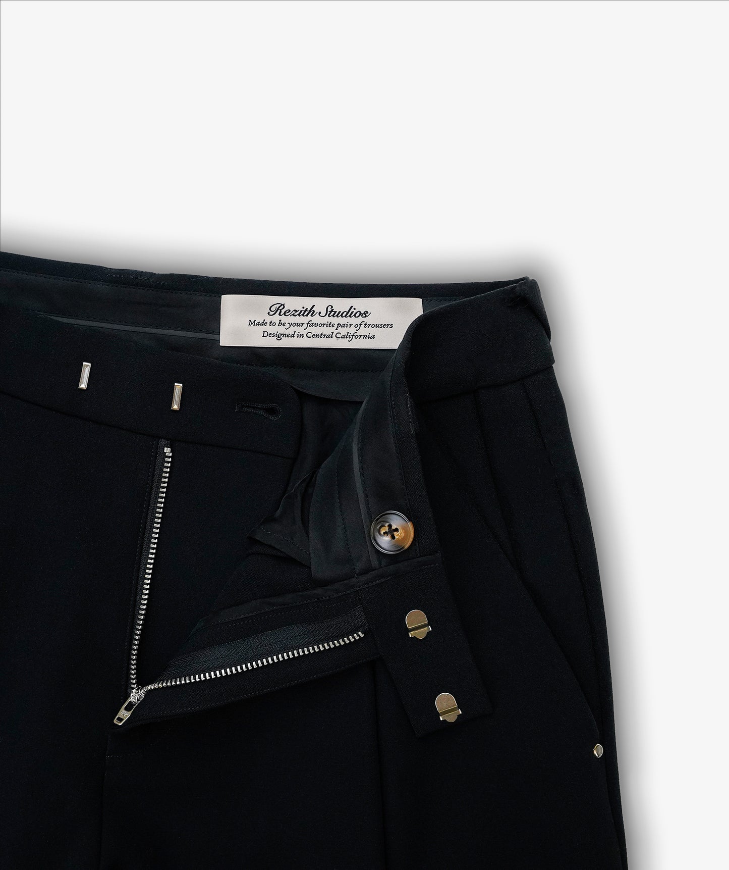 Wide Leg Pleated Trousers